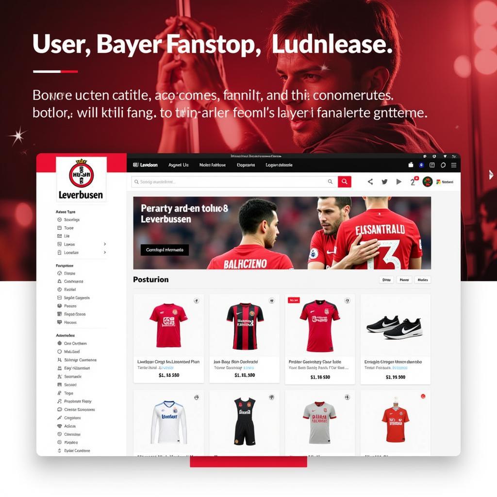 Online-Shop Erlebnis im Bayer Fanshop Leverkusen