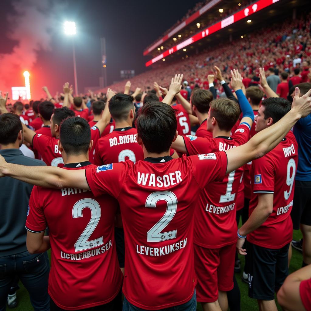 Bayer Leverkusen 2 Fans im Stadion