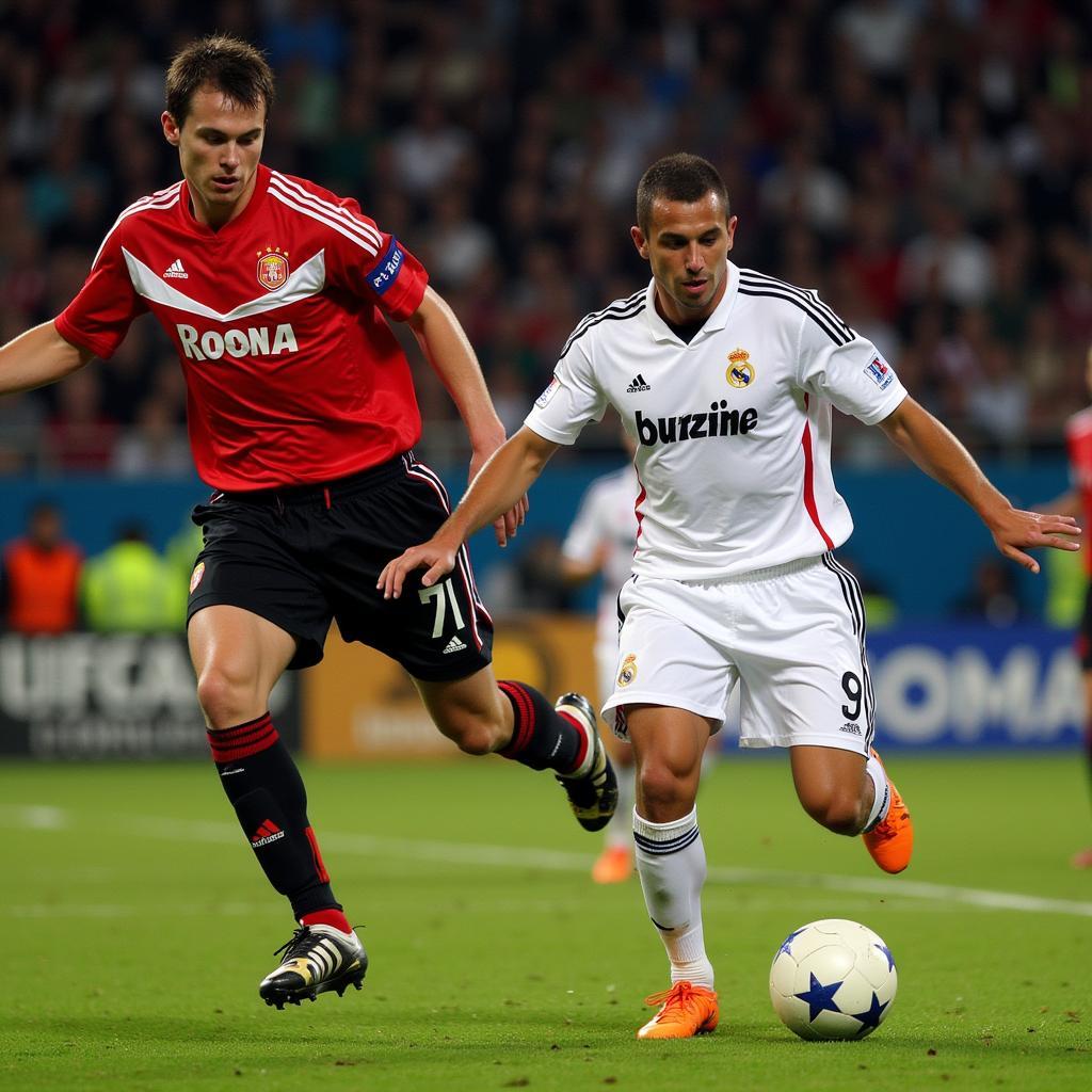 Bayer Leverkusen im Champions League Finale 2002