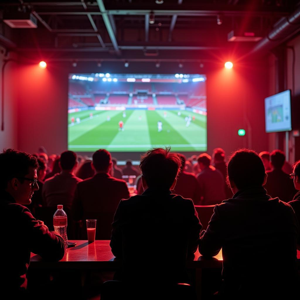 Bayer Leverkusen gegen Eintracht Frankfurt live im TV:  Fans verfolgen das Spiel gespannt.