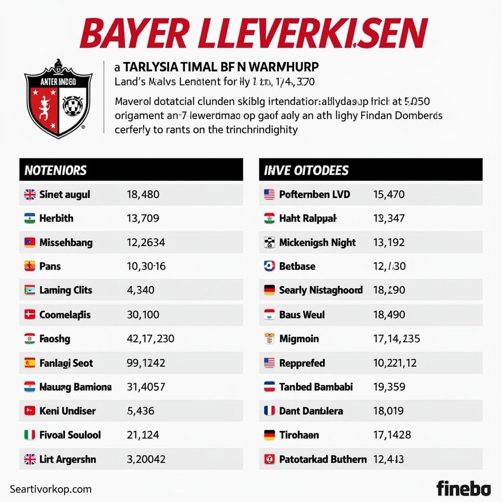 Analyse der potenziellen Gegner von Bayer Leverkusen in der Europa League.