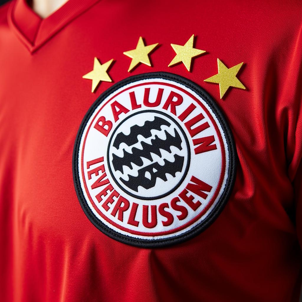 Nahaufnahme eines Bayer Leverkusen Fan T-Shirts