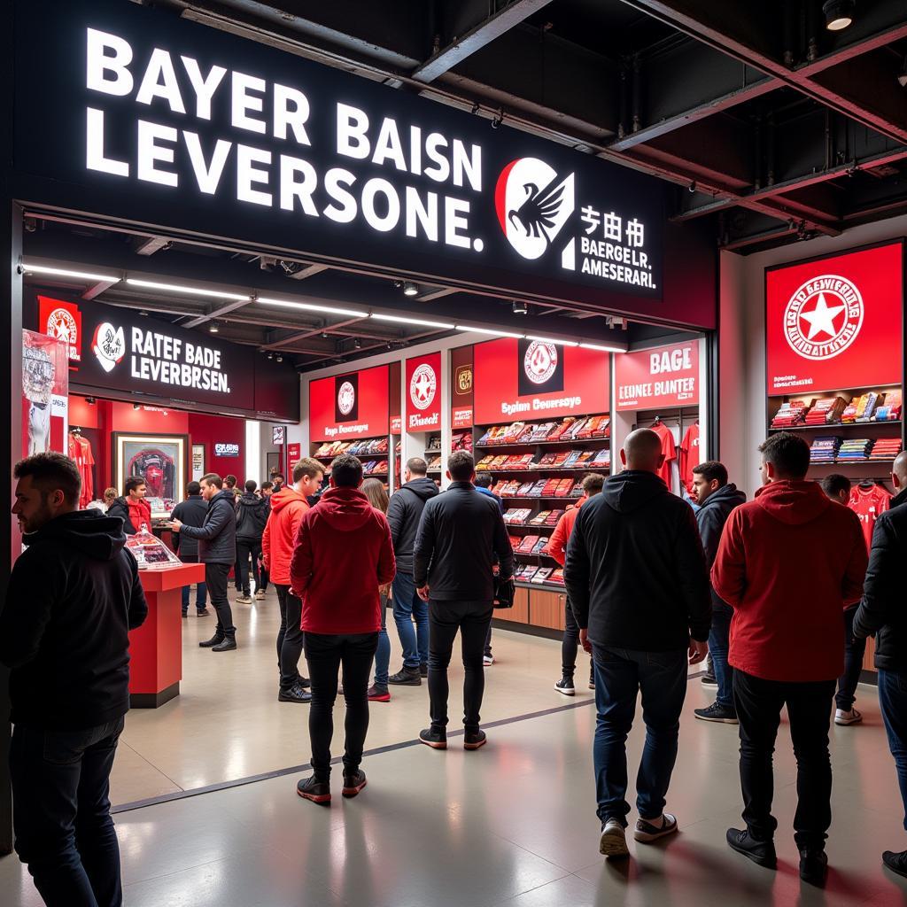 Bayer Leverkusen Fanshop im Stadion