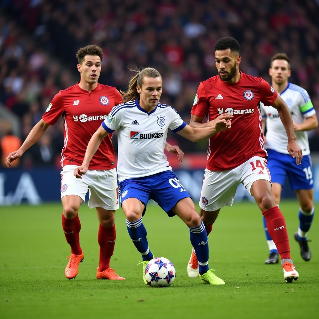 Bayer Leverkusen FC gegen Schalke 04 in der BayArena am 11. Mai - Spielszene