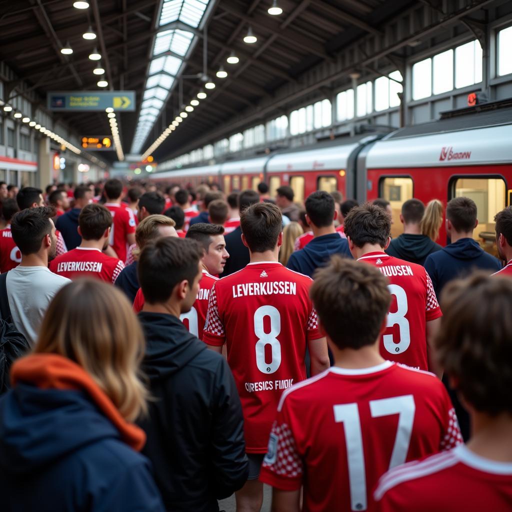 Special train for football fans