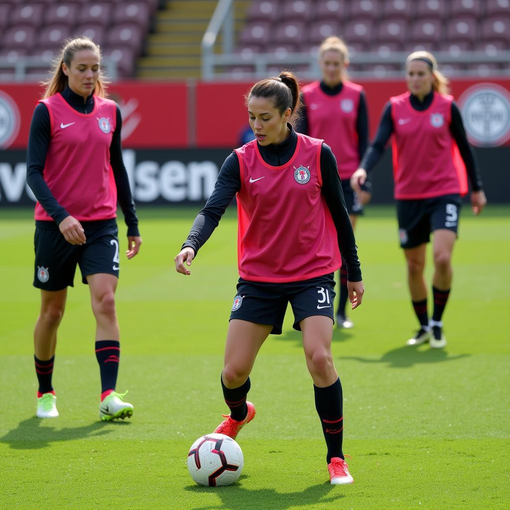 Bayer Leverkusen Frauen 2 Trainingseinheit