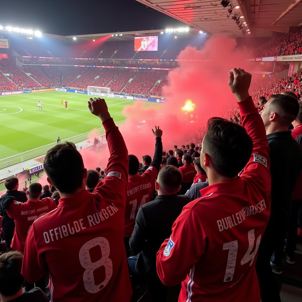 Fan-Begeisterung: Bayer Leverkusen vs. Fortuna Düsseldorf