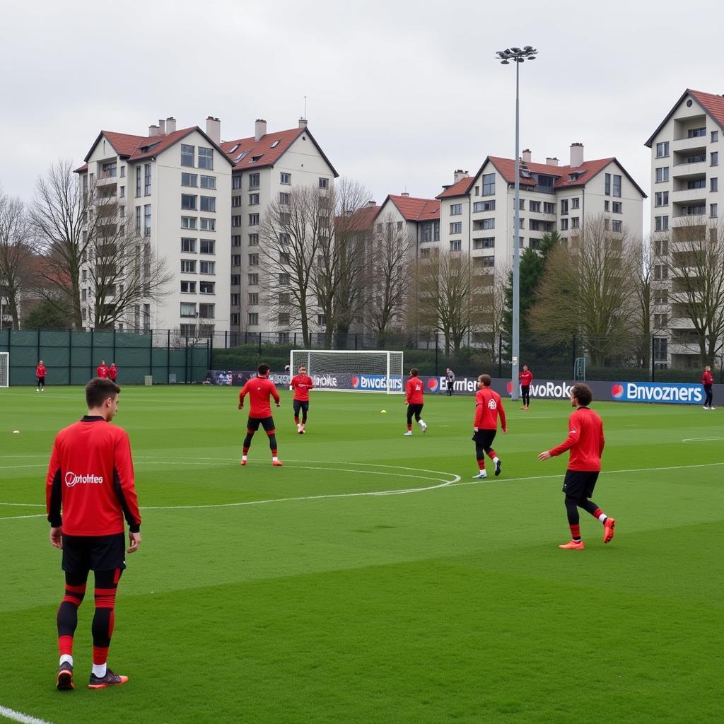 Bayer Leverkusen Trainingsplatz am Overfeldweg