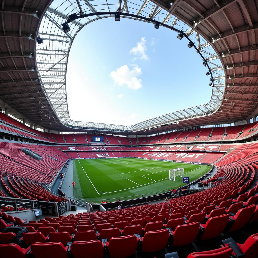 Die BayArena in Leverkusen