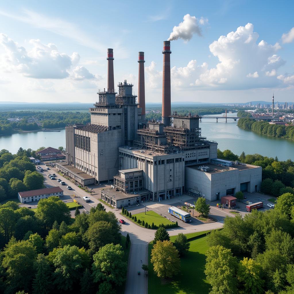 Bayer Werk Leverkusen: Ein Blick auf die beeindruckende Industriearchitektur