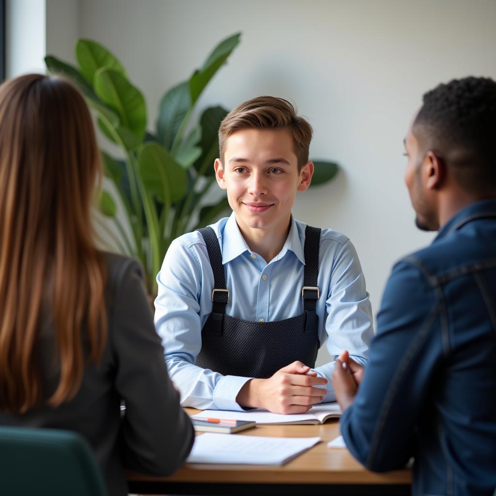 Bewerbungsgespräch für eine Ausbildung