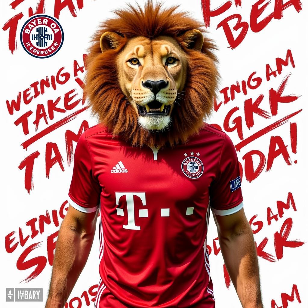 Brian the Lion PNG für Social Media Bayer 04