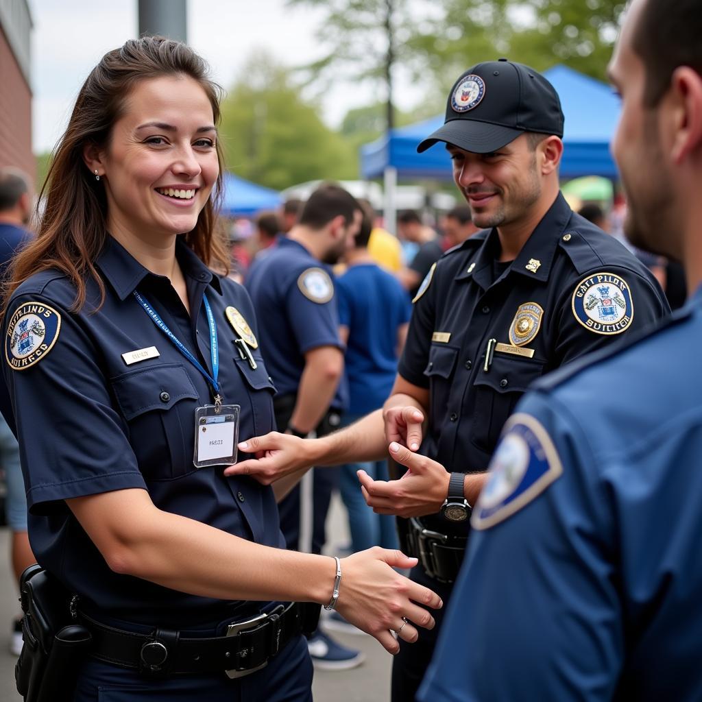 Fans und Polizei im Dialog