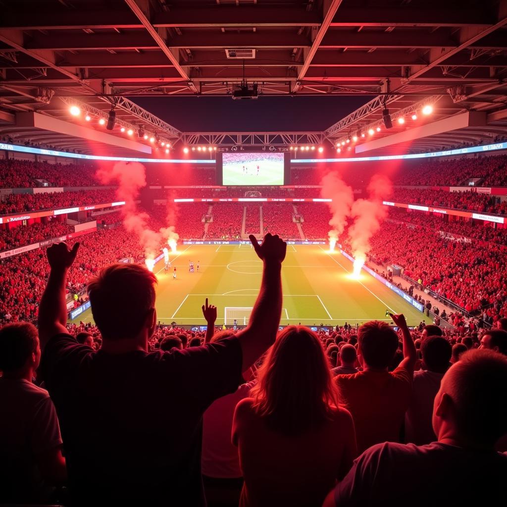 Bayer 04 Leverkusen Fans in der BayArena