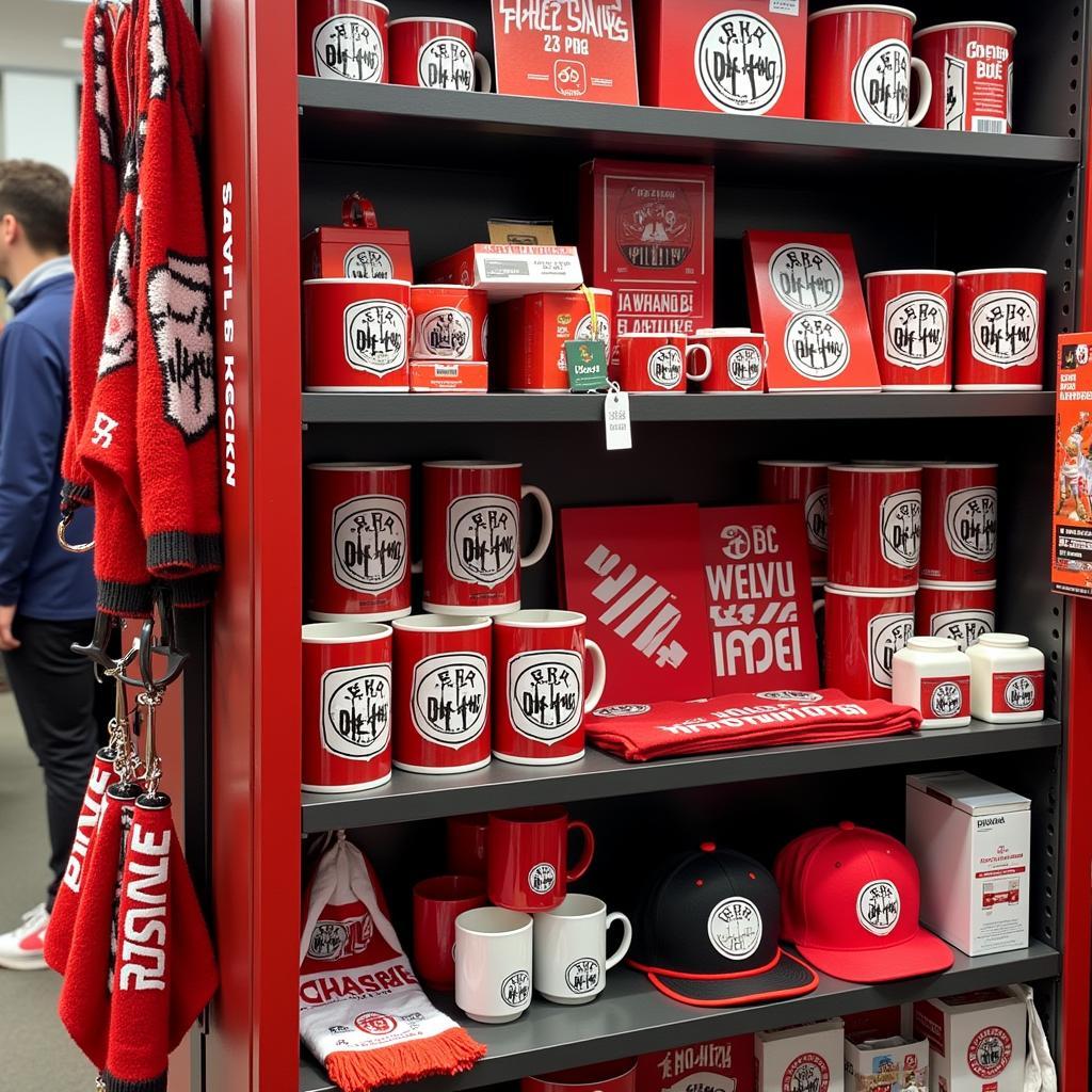 Geschenke im Bayer Leverkusen Fanshop BayArena