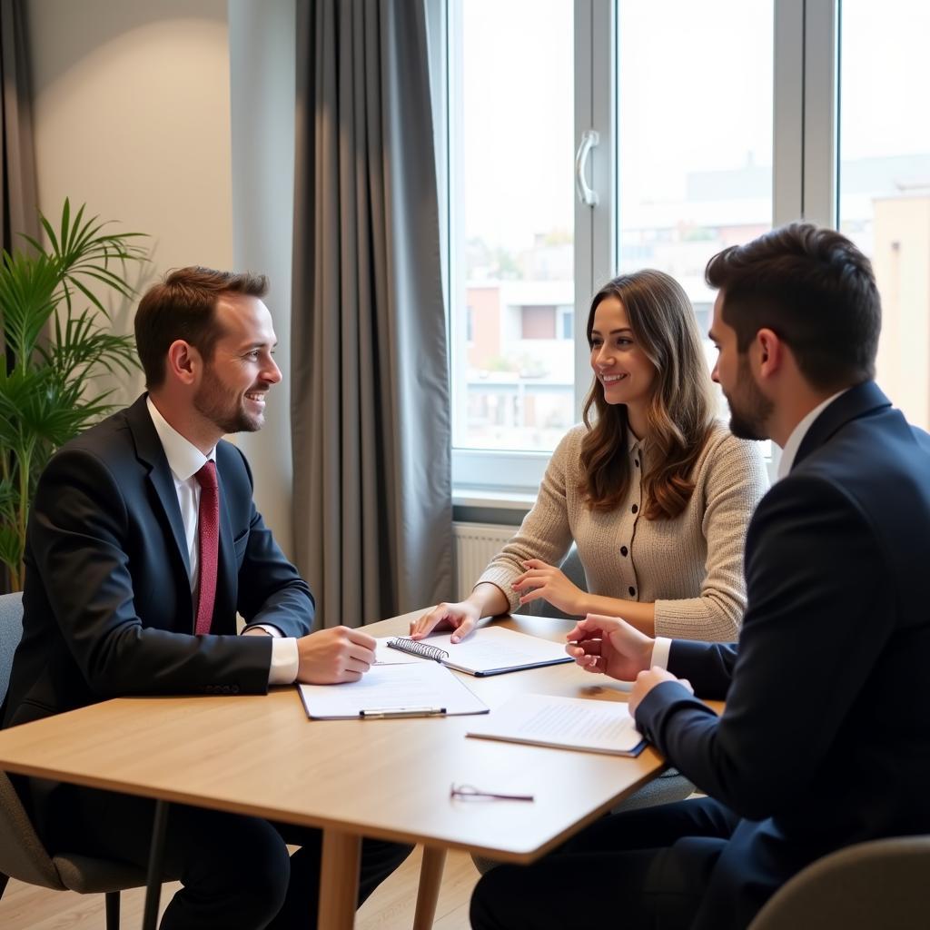 Finanzierungsgespräch für eine Wohnung in Leverkusen