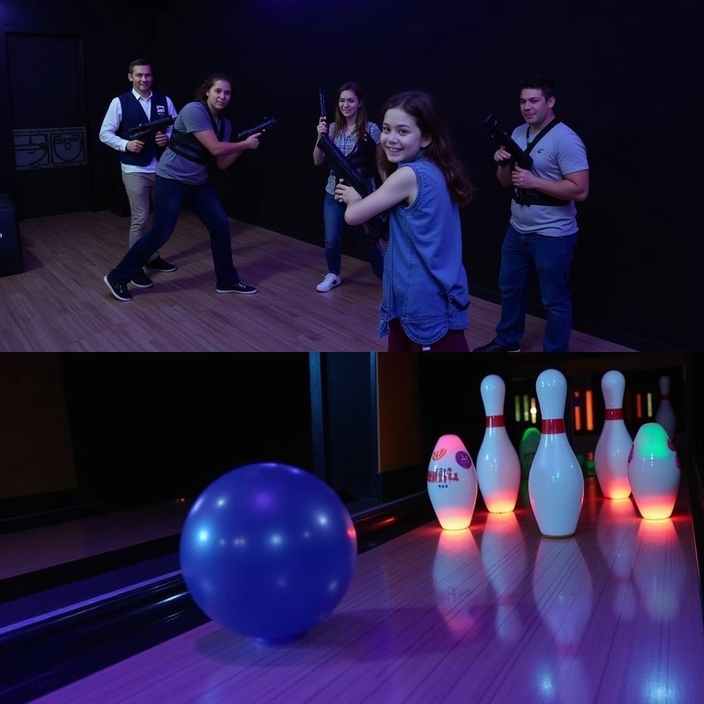 Indoor-Action in Leverkusen: Lasertag und Bowling bieten spannende Unterhaltung für jedes Wetter.