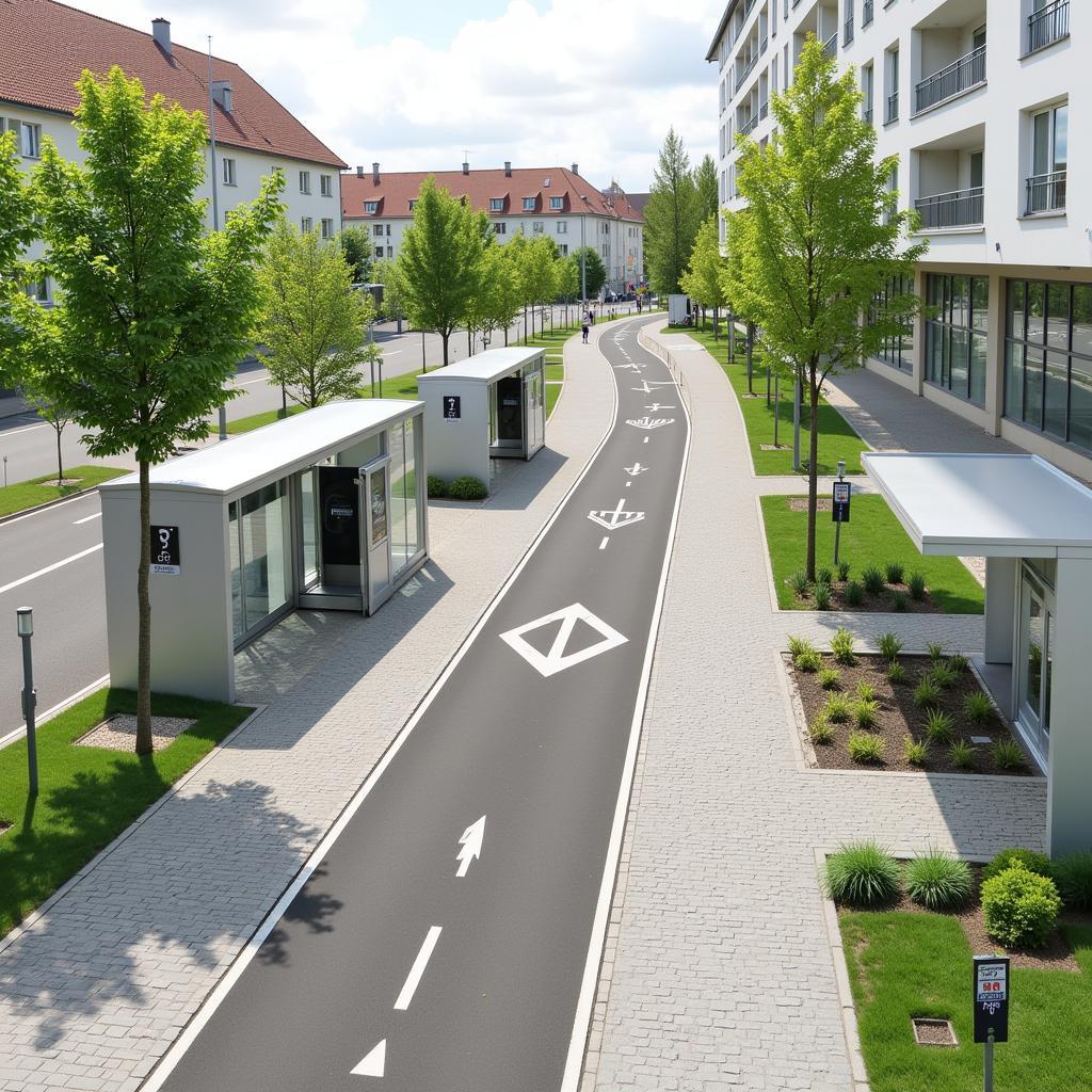 Verbesserte Infrastruktur in Leverkusen Bürrig