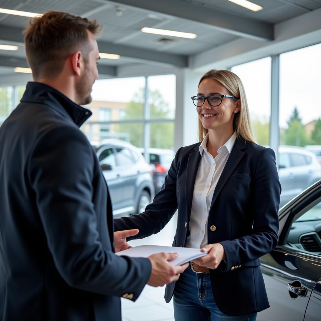 Beratung beim Leverkusen Autohändler