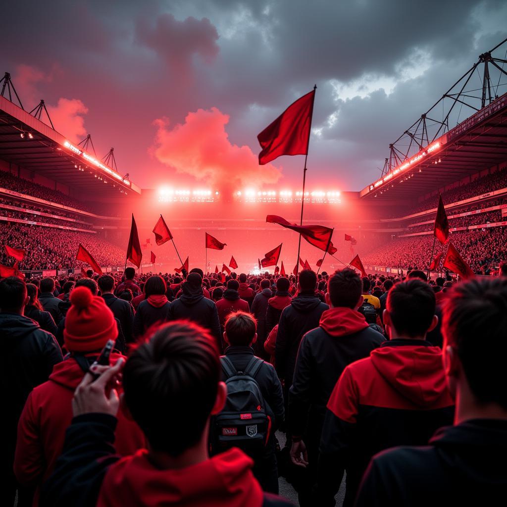 Leverkusen Fußball-Atmosphäre