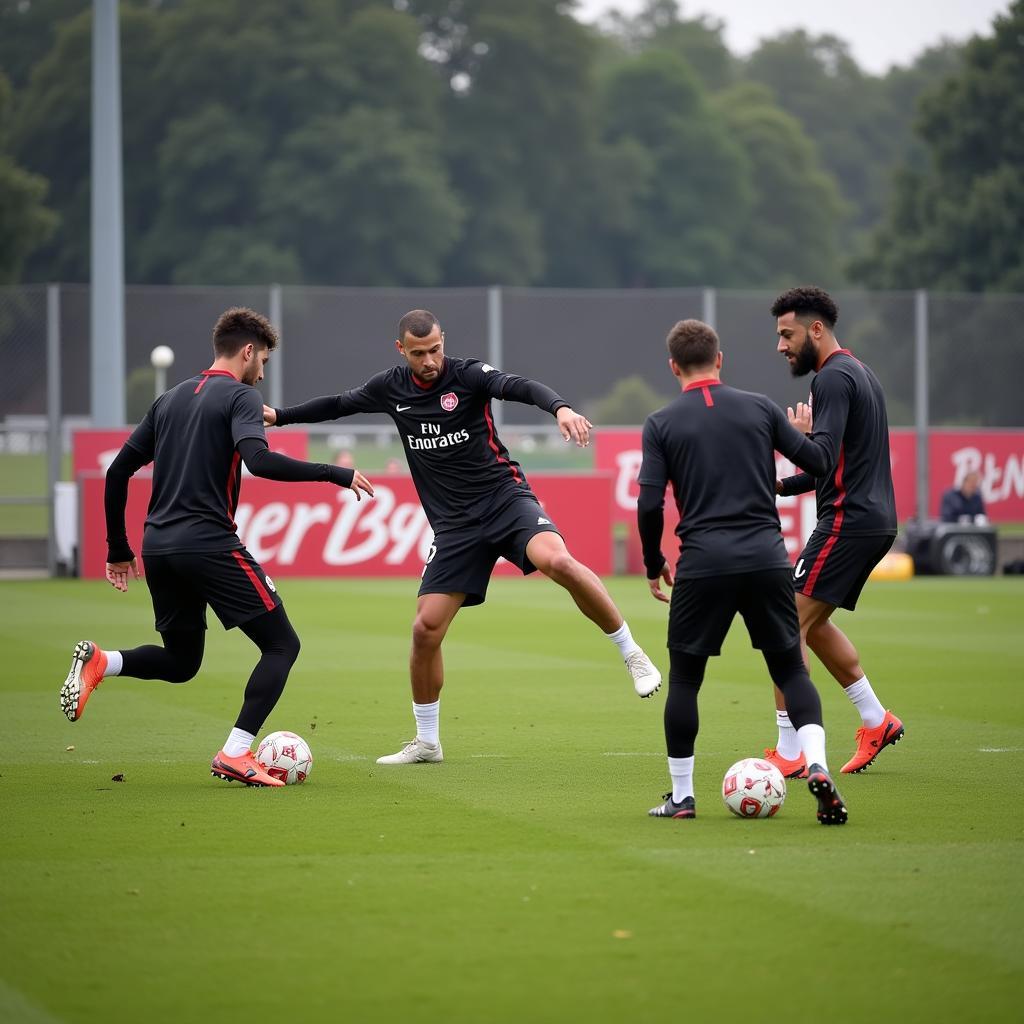 Bayer Leverkusen DFB-Pokal Training