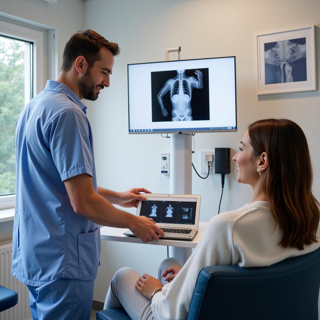 Patientenberatung im Team der Leverkusen Radiologie