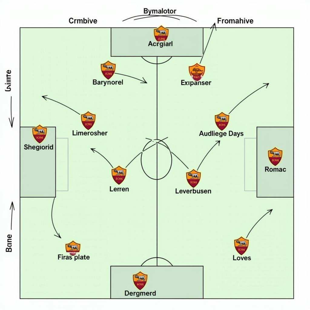 Taktische Analyse des Spiels Leverkusen gegen Rom.