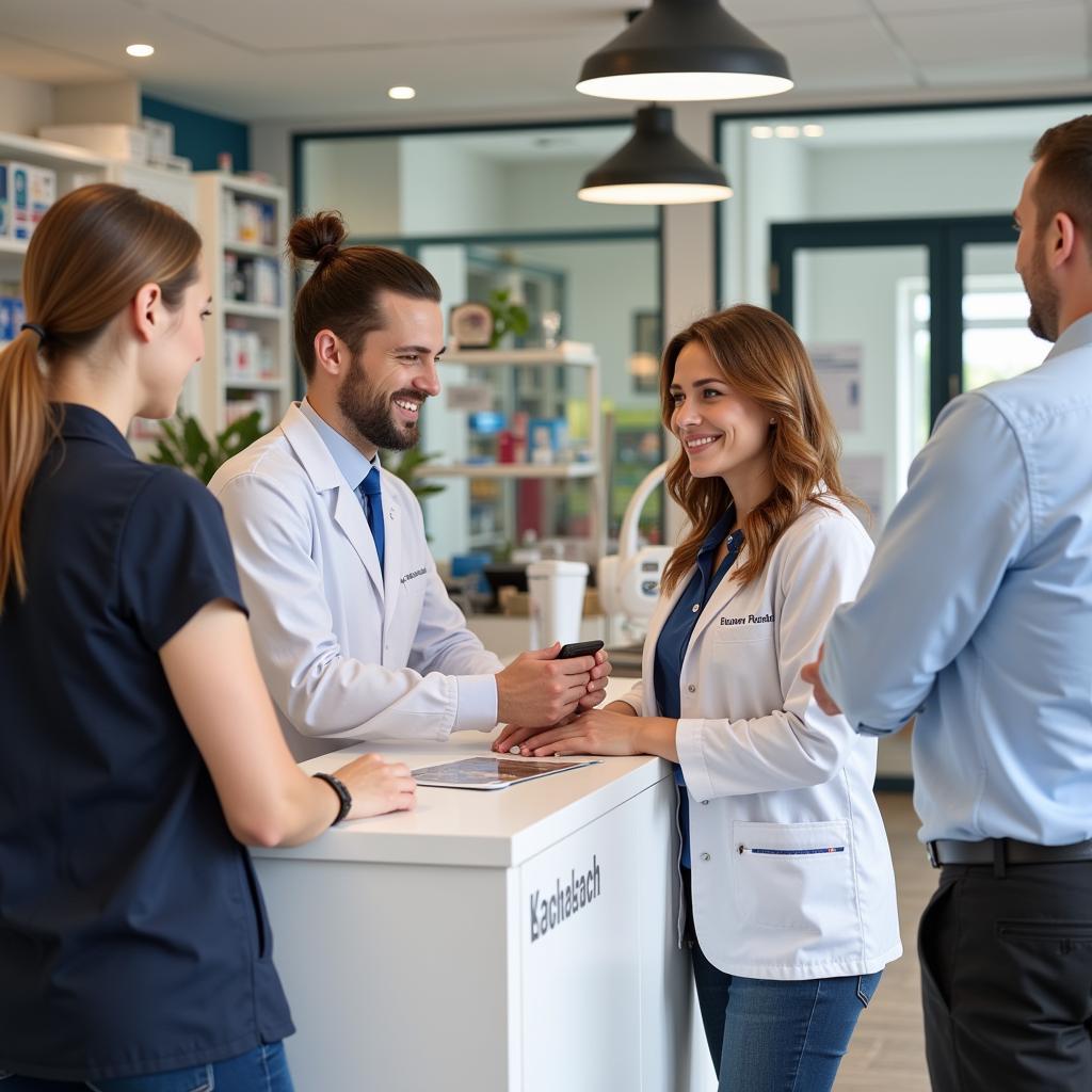 Kompetentes Team der Löwen Apotheke Leverkusen berät Kunden