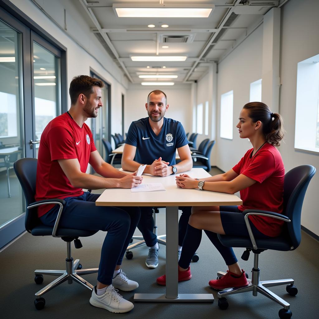 Medizincheck der Spieler von Bayer 04 Leverkusen