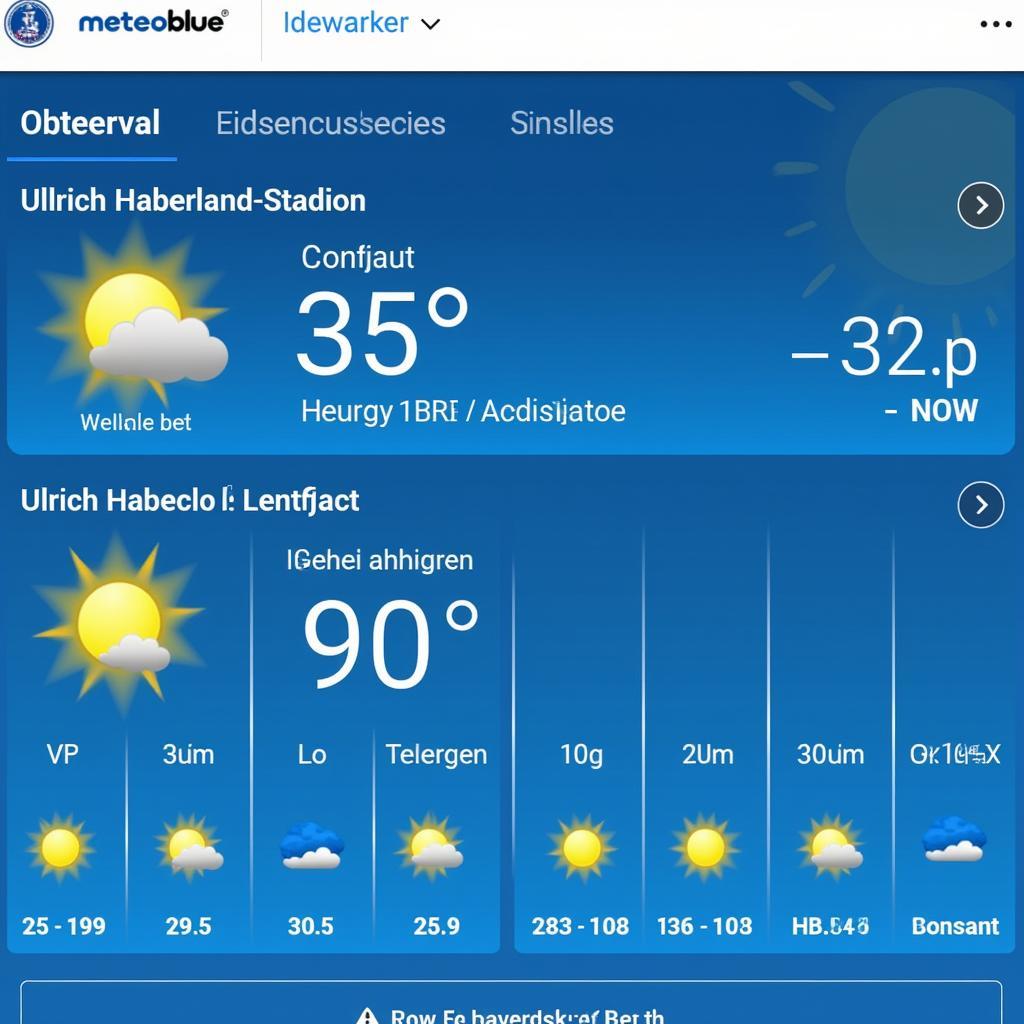 Wettervorhersage für das Ulrich-Haberland-Stadion in Leverkusen