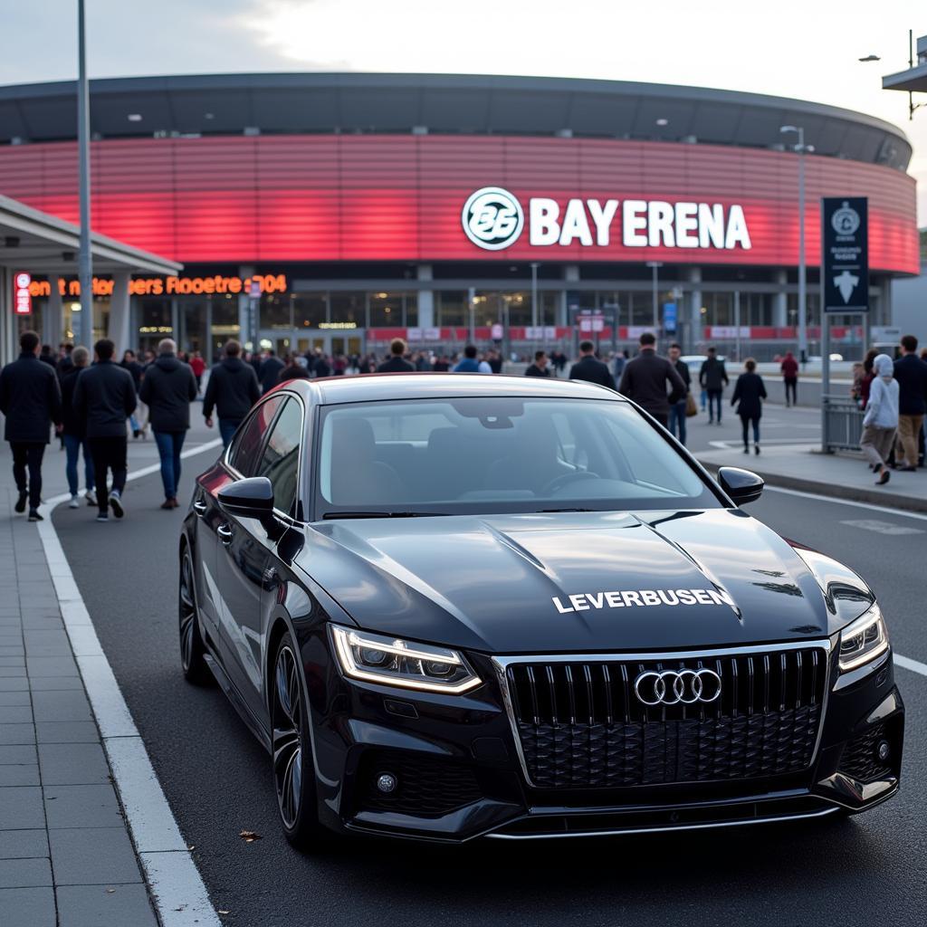 Mietwagen in Leverkusen für die Fahrt zum Stadion