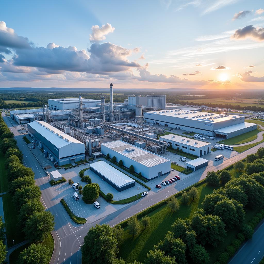 Momentiv Leverkusen Produktionsanlage im Chempark