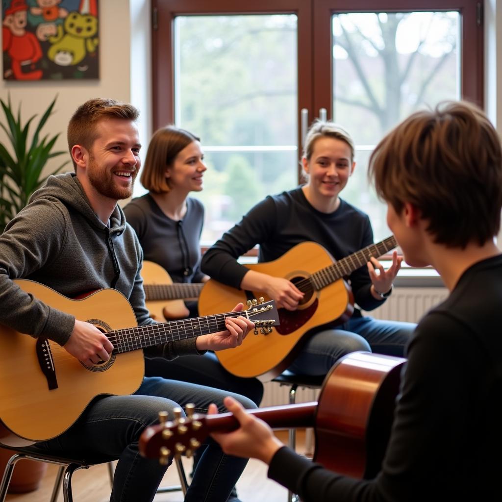 Gitarrenkurs für Erwachsene an der Musikschule Leverkusen