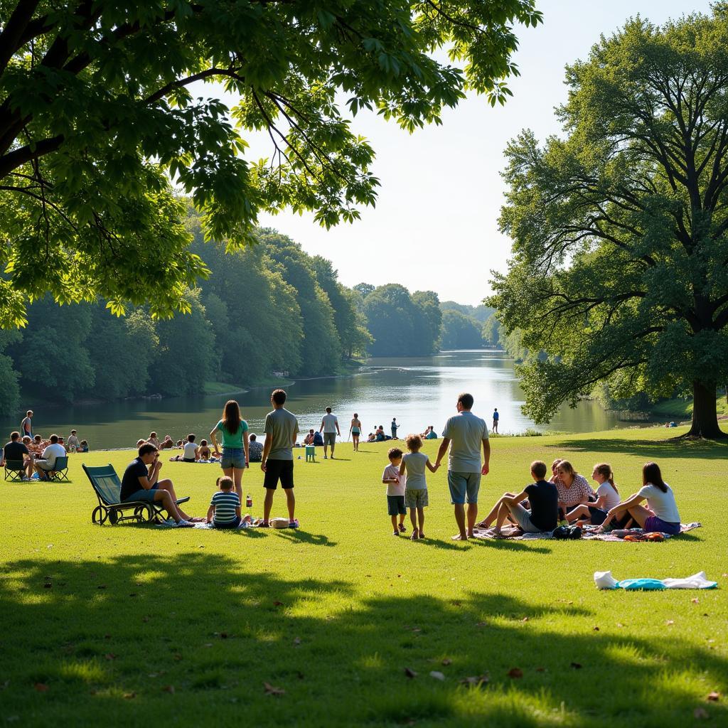 Entspannung im Neuland-Park Leverkusen