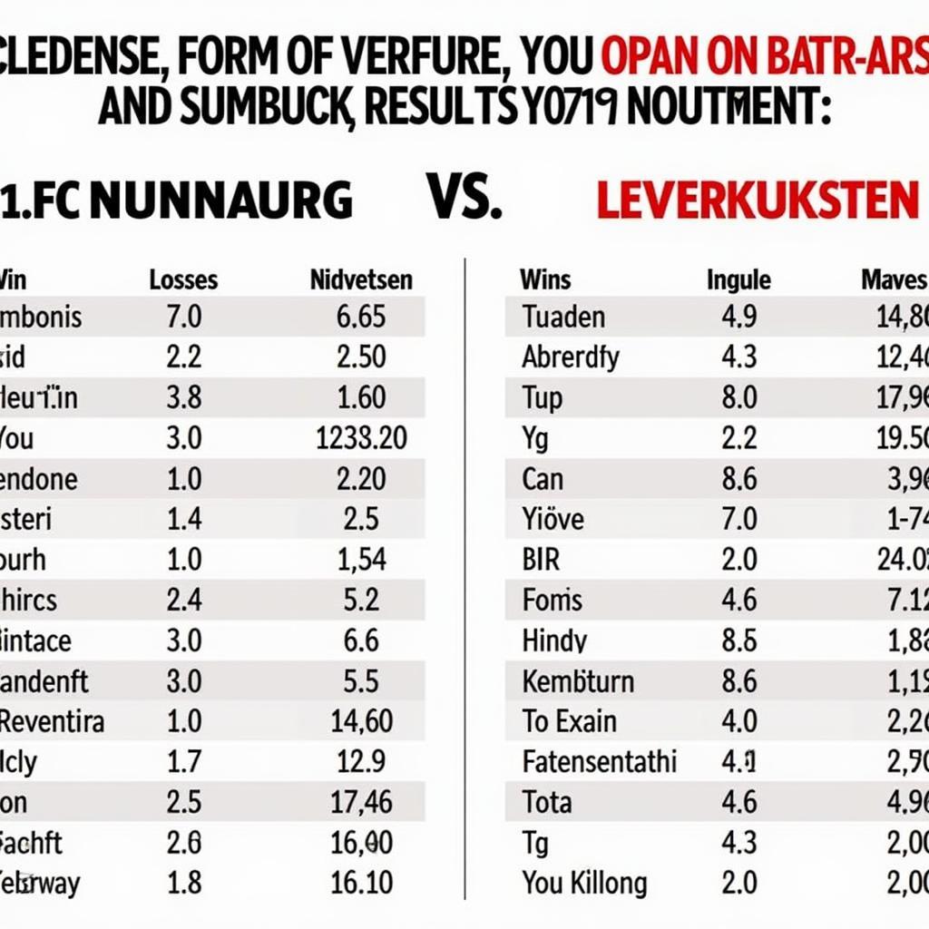 Aktuelle Form von Nürnberg und Leverkusen