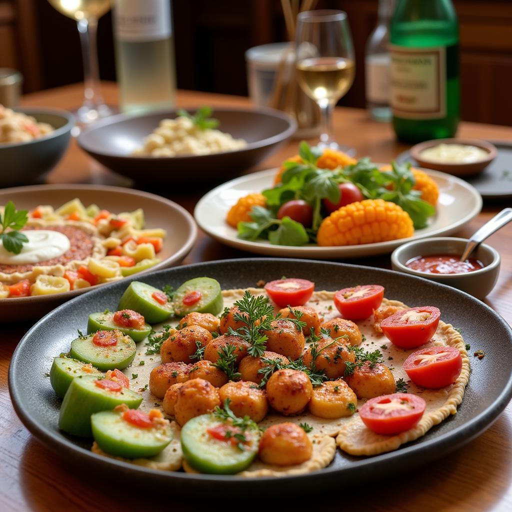 Auswahl an Mezze in einem Ocakbasi Restaurant in Leverkusen