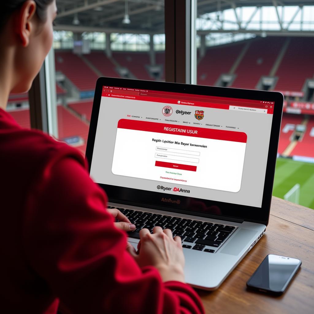 Online Registrierung bei Bayer 04 Leverkusen