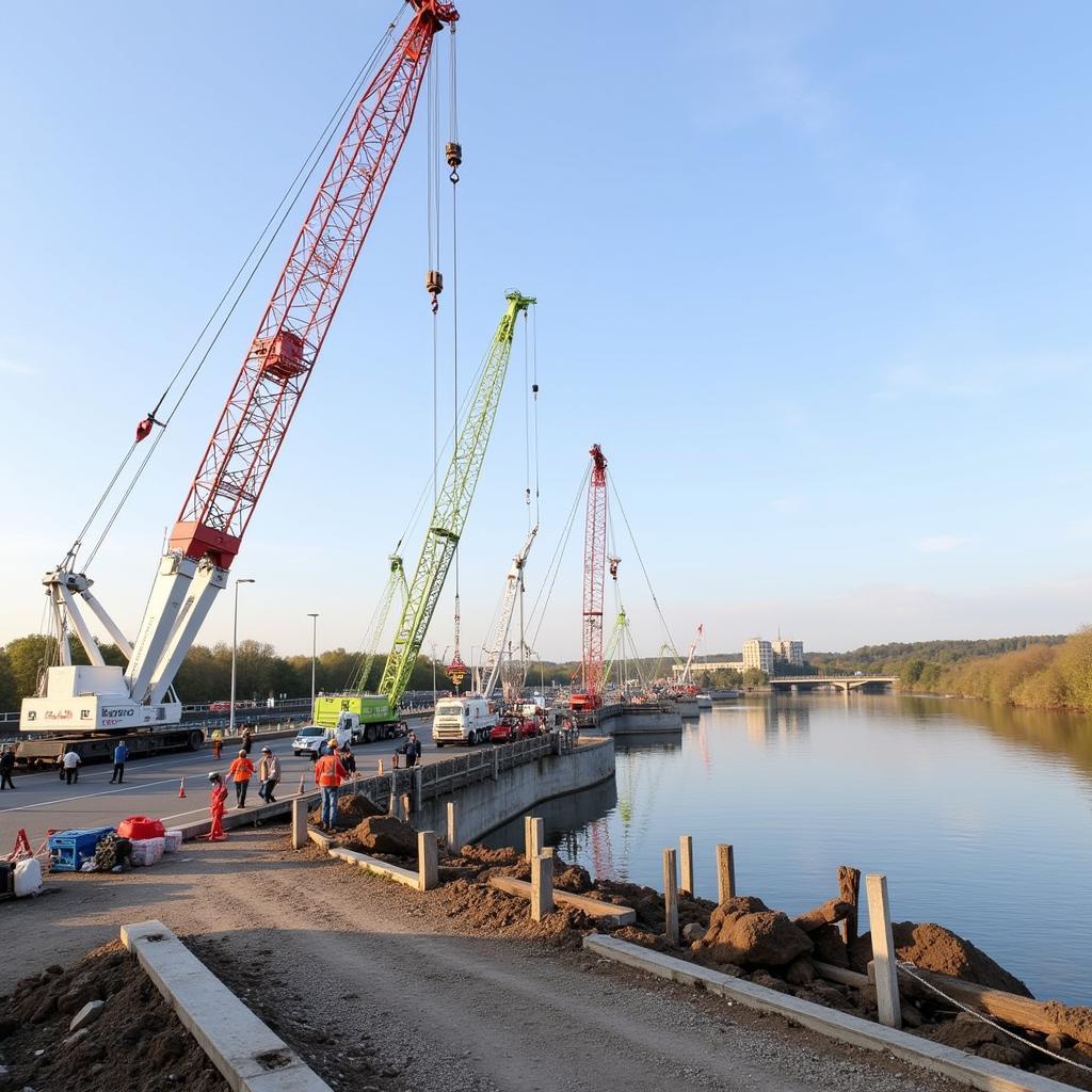 Rheinbrücke Leverkusen Baustelle 51373