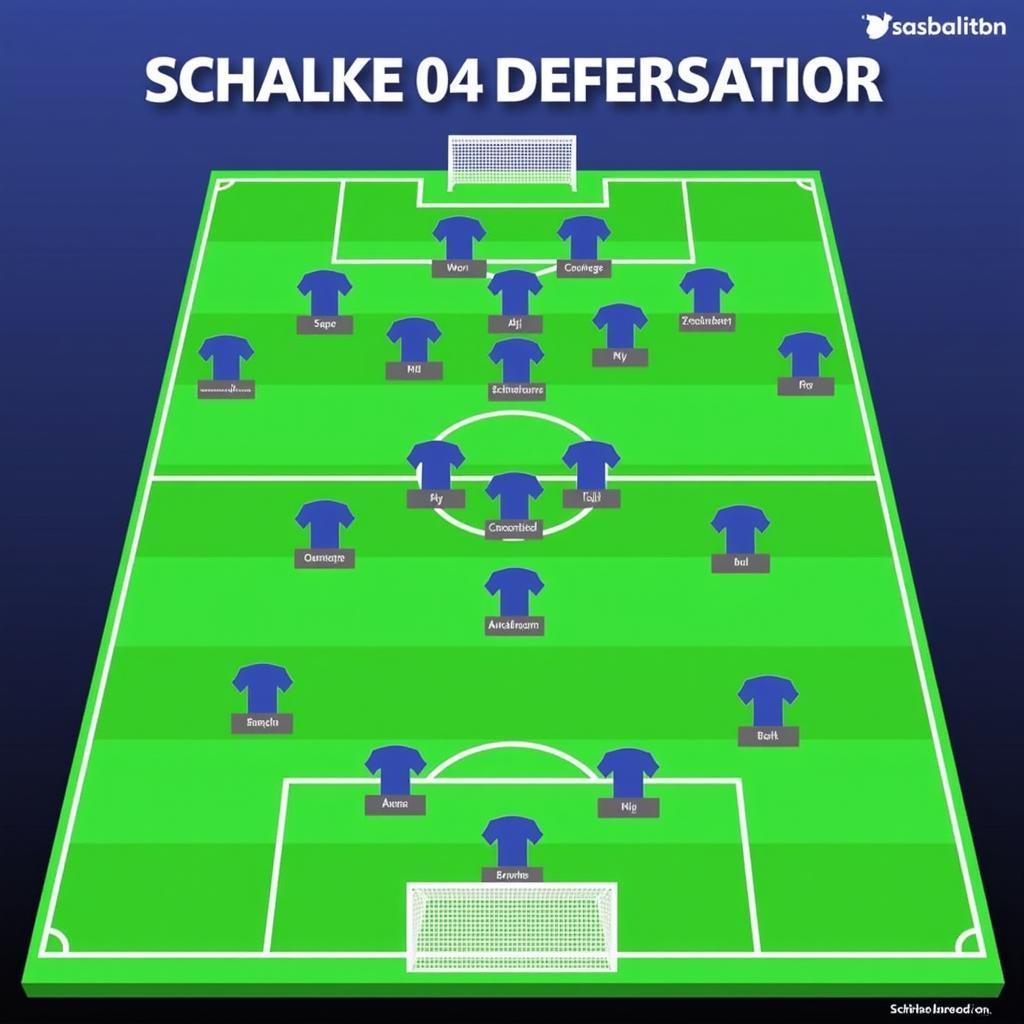 Defensive Formation von Schalke 04