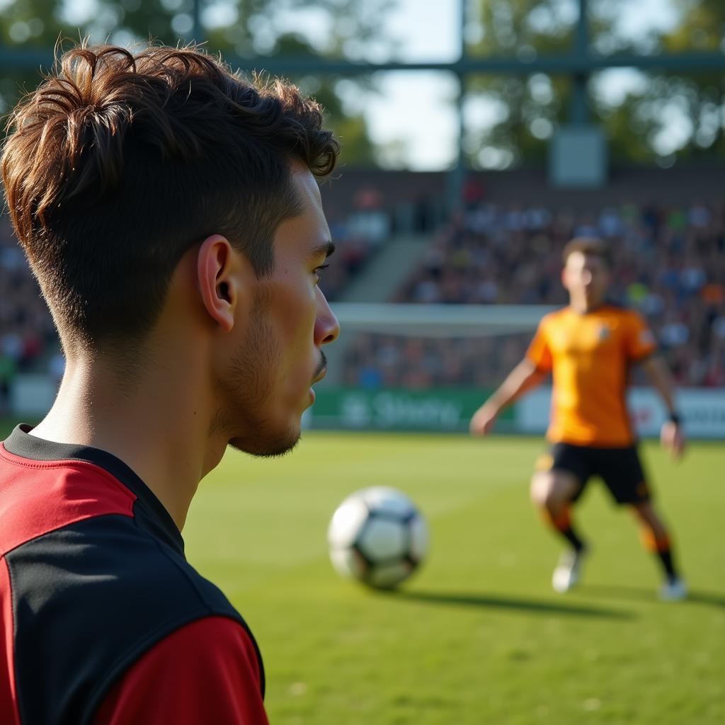 Spannungsgeladene Atmosphäre beim Elfmeterschießen zwischen Atletico und Leverkusen