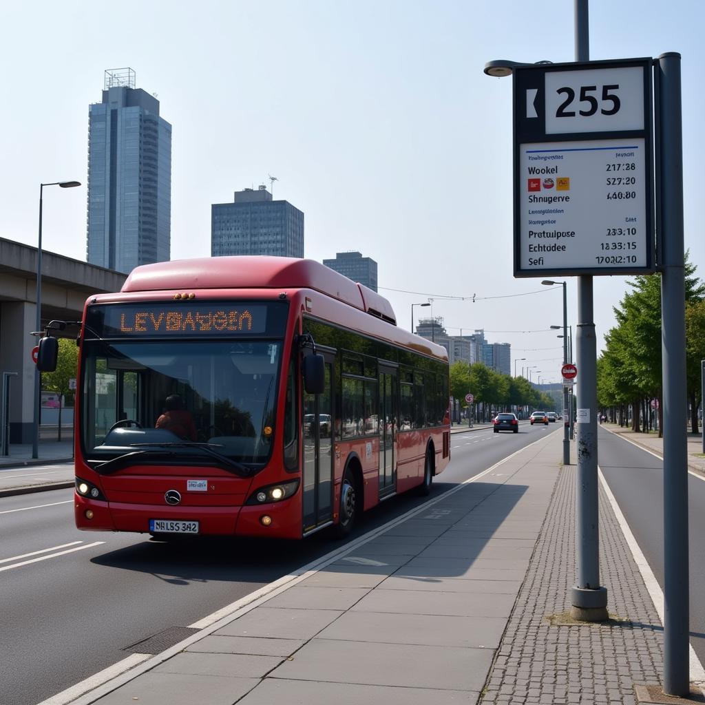 Wupsi Bus Linie 255 Fahrplan in Leverkusen